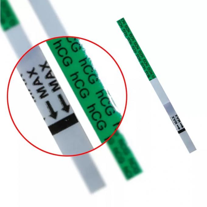 El papel de prueba de embarazo del paso del espécimen de orina HCG uno pela la tira de prueba del IVD Kit Device 1