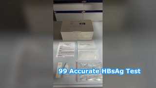 Presente el kit de prueba rápida HBsAg consumibles de diagnóstico clínico con una precisión superior al 99% para usted