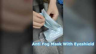 Vea por qué elegir una mascarilla desechable con protector ocular antivaho y protección para los ojos con lazo