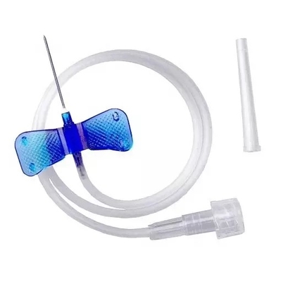 comprar Vena estéril médica disponible del cuero cabelludo fijada con Wing Sterile Infusion Transfusion Set doble fabricación en línea