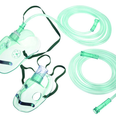 comprar Máscara para el rostro con tubo de 2 m de tamaño medio Máscara para el rostro con tubo de 2 m de tamaño mediano Máscara de oxígeno transparente de PVC para niños fabricación en línea
