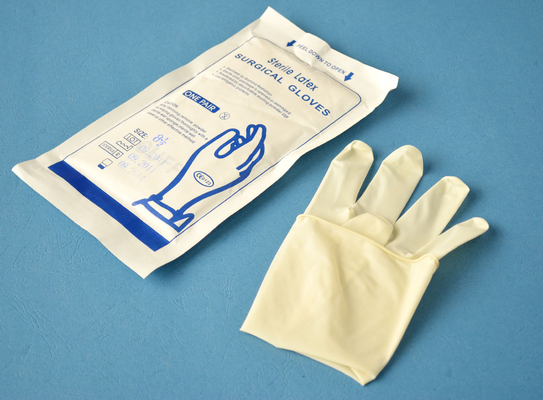 comprar Guantes de examen de látex desechables con polvo para cirugía, 2 pares fabricación en línea