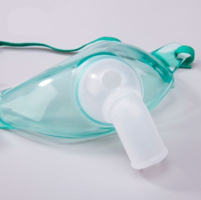 comprar Máscara de traqueotomía de PVC clara para adultos con conector giratorio de 360°, máscara de oxígeno médico de clase II esterilizada EO fabricación en línea