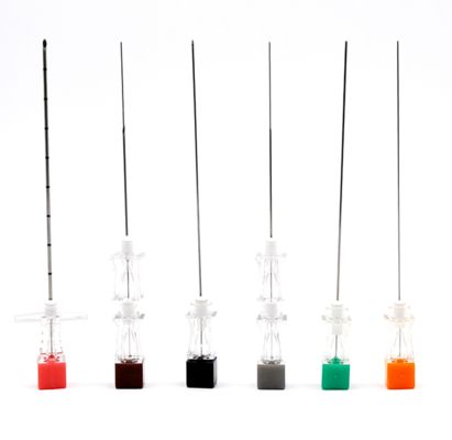 comprar Aguja espinal de alta precisión 22G 25G 27G para jeringa estéril desechable en procedimientos de bloqueo espinal fabricación en línea
