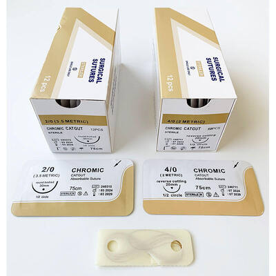 comprar Sutión catgut absorbible - Sutión quirúrgica biodegradable de alta resistencia para el cierre de heridas fabricación en línea