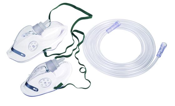 comprar Máscara media del oxígeno respirable del PVC de la mascarilla del respirador de la tubería del lumen de la estrella fabricación en línea