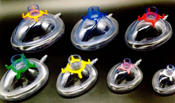 comprar Dispositivos inflados desprendibles de la vía aérea de la anestesia del oxígeno del Pvc del niño de la máscara del amortiguador de aire del Odm fabricación en línea