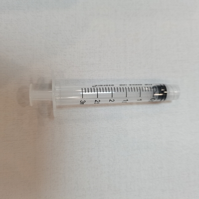comprar Concéntrico de las jeringuillas de la cerradura de Luer esterilizado por el EO tres porciones de 3ml para la inyección fabricación en línea