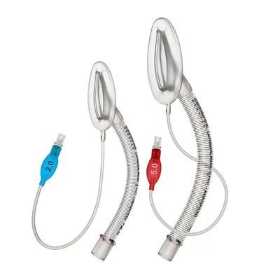 Buen precio Mascarilla Laríngea Desechable Reforzada con Tubo de PVC Transparente con Alambre de Acero, Silicona de Grado Médico, Clase II, Material Desechable para Anestesia en línea