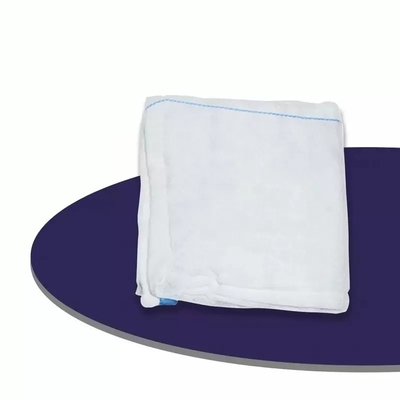 Buen precio 100% de algodón Laparotomía Médica Esponja Estéril Estéril Pad Abdominal con Rayos X Doblado o Cosido en línea