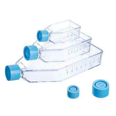 Buen precio Botella plástica estéril del cultivo celular con el frasco expresado T25 T75 T175 del cultivo celular de cubierta en línea
