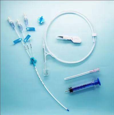Buen precio Catéter venoso central Triple Lumen Kit médico CVC para la administración de medicamentos y el monitoreo de la presión venosa central en línea