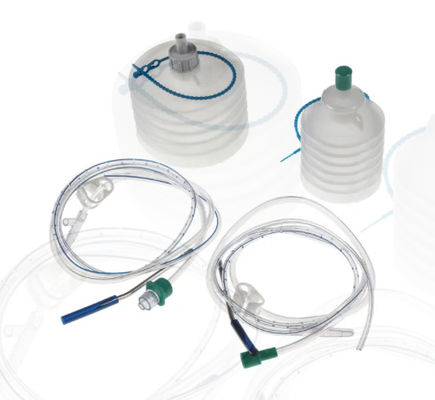 Buen precio Primavera de silicona Desagüe de herida cerrada Sistema de drenaje PVC redondo desagüe perforado y trocar en línea