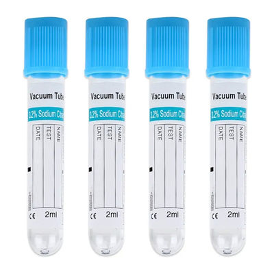 Buen precio Recolección de sangre en la parte superior azul PT Tubos Citrato de sodio para muestras de sangre Pruebas de coagulación Tiempo de coagulación Tiempo de protrombina en línea