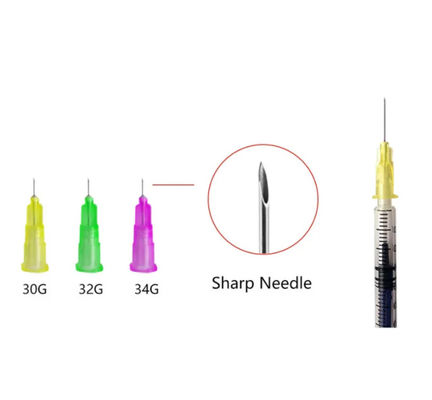 Buen precio Agujas de belleza 34G 1.5MM 1.2MM micro aguja médica multi para inyección en línea