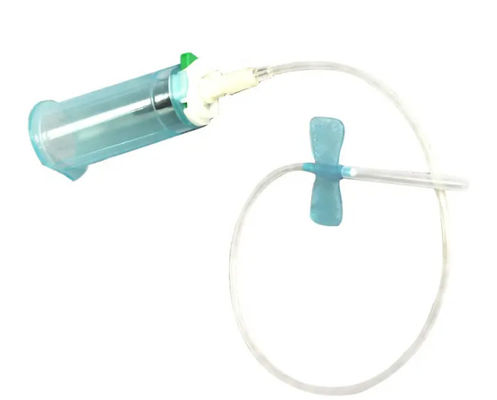 Buen precio Conjunto de recogida de sangre de seguridad Consumibles médicos sangre Aguja de mantequilla con soporte en línea
