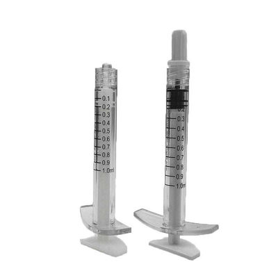 Buen precio Jeringuillas de vidrio 1 ml Jeringuillas de vidrio estéril para labios faciales Dermal Luer Lock Rellenes inyectables Jeringuillas de vidrio borosilicato en línea