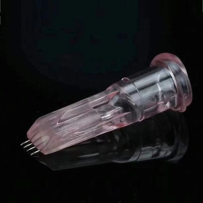 Buen precio Aguja de inyección de ácido hialurónico con aguja múltiple de cristal Mesoterapia de 4 pines de tornillo en línea