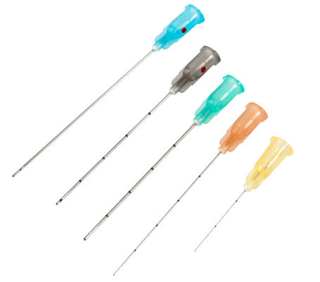 Buen precio 16G-30G Aguja de punta contundente Microcánula con aguja hipotérmica SUS 304 en línea