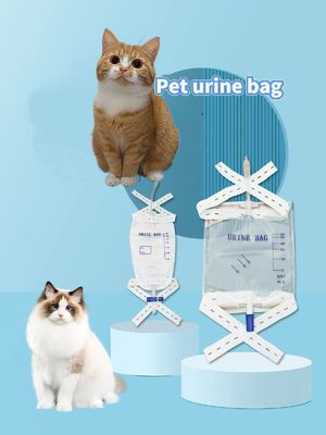 Buen precio Bolsa de orina veterinaria desechable para mascotas Cat and Dog 300ml/500ml/1000ml Cuidado urinario para mascotas en línea