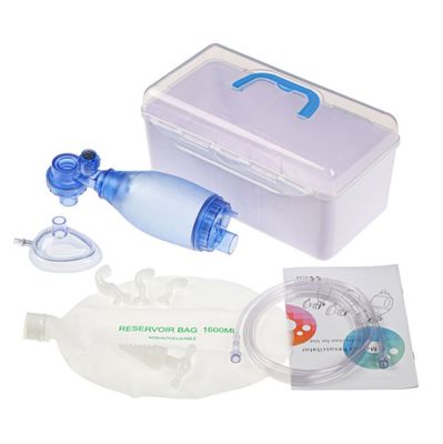 Buen precio Reanimador manual veterinario desechable de PVC con máscara, tubos de oxígeno, kit de vías respiratorias (tamaños S/M/L) en línea
