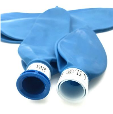 Buen precio Saco de respiración para anestesia veterinaria ️ Saco de re-respiración azul sin látex 0.5L-5L con conector estándar de 22 mm para ventilación animal en línea