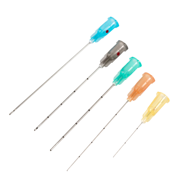 Buen precio 16G-30G Microcánula de punta contundente con aguja hipodérmica para rellenos dérmicos en línea