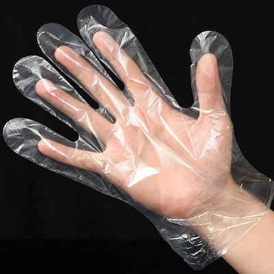 Buen precio Guantes desechables de PE Fabricante Guantes de plástico envasados individualmente Guantes desechables de calidad alimentaria en línea