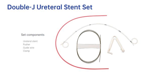 Buen precio Medical-Grade Double J Ureteral Stent Set – Class II PVC with 22mm-26mm Length for Optimal Urinary Healing en línea