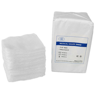 Buen precio Pads de gasa cuadrada y estéril de usos múltiples para el cuidado y vendaje de heridas, suaves y absorbentes en línea