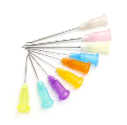 Buen precio AILE Aguja médica desechable de 13 a 38 mm de longitud 18G a 30G de acero inoxidable Aguja hipodérmica para inyección estéril en línea