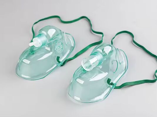Buen precio Máscara de anestesia y respiratoria de PVC/silicona de grado médico con conector Luer ajustable y embalaje estéril en línea