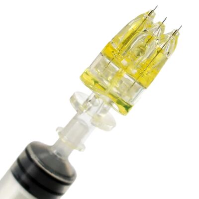 Buen precio Aguja de cristal para inyector múltiple con longitud de aguja ajustable de 5 pines estéril para salones de belleza en línea