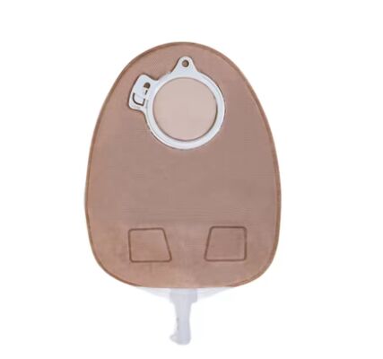 Buen precio Bolsa de urostomía de dos piezas con válvula anti-reflujo, bolsa de ostomía a prueba de fugas para el drenaje de orina con aprobación CE en línea