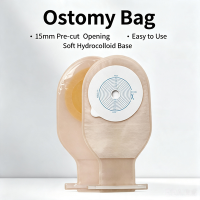 Buen precio Bolso de ostomía adhesivo de una pieza de extremo abierto, bolso de colostomía drenable, bolso desechable para el cuidado del estómago, bolso fecal, certificado por la CE para adultos de clase I En línea