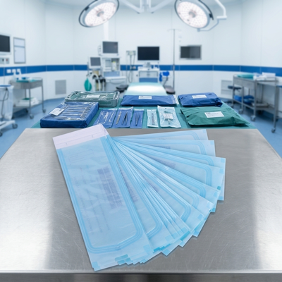 Buen precio Rollos de bolsas de esterilización termosellables de 90*260 mm para uso médico / dental / de belleza PE+Médico En línea